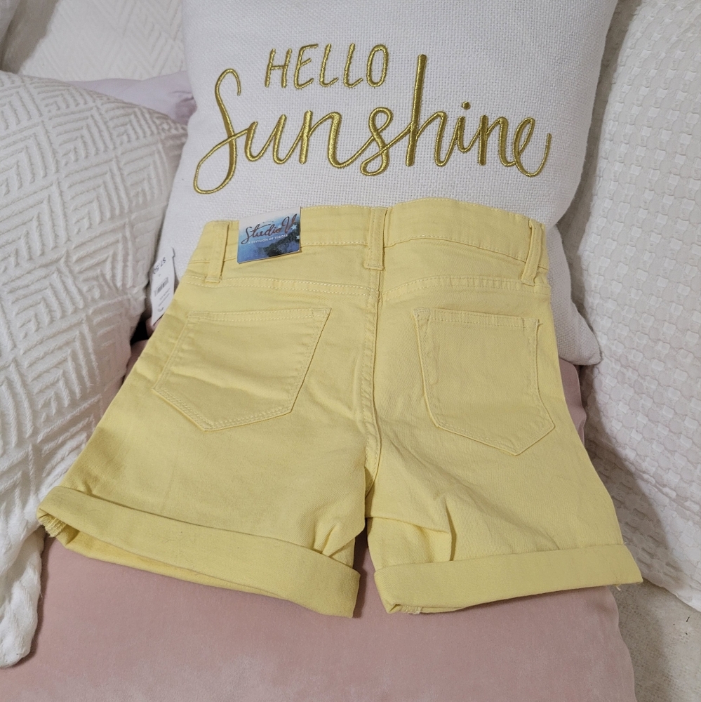 NWT Studio V Kids Yellow Shorts